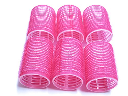 Urbhome Large Hair Rollers, Self Grip, Salon Hairdressing Curlers,Large,(Colors May Vary) ,12 Pack #TOP5