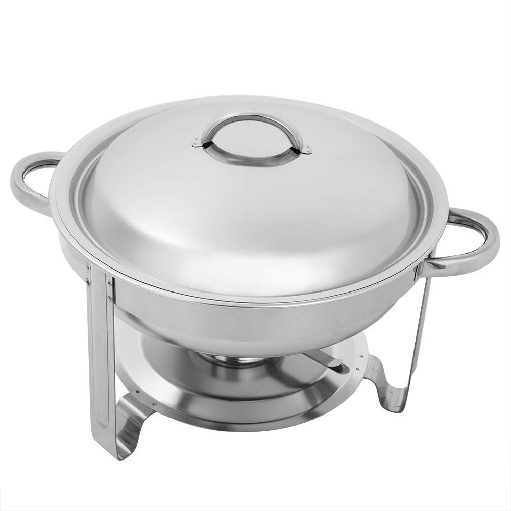 Calentador de Alimentos para Platos de frotamiento Recipiente de Acero Inoxidable para Calentar Alimentos para Frotar, Cocina Grande, Catering, Buffet y Fiesta