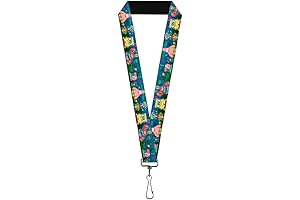 Nickelodeon Lanyard with Spongebob Friends 8 Bit Scene: A Joyful Accessory for...