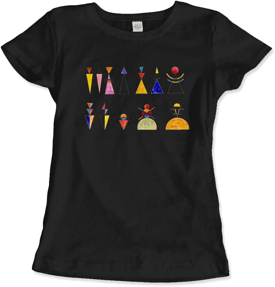 Wassily Kandinsky - Jusqu'a l'abstraction 1960 Artwork T-Shirt (Adults, Kids, Short & Long Sleeve) White