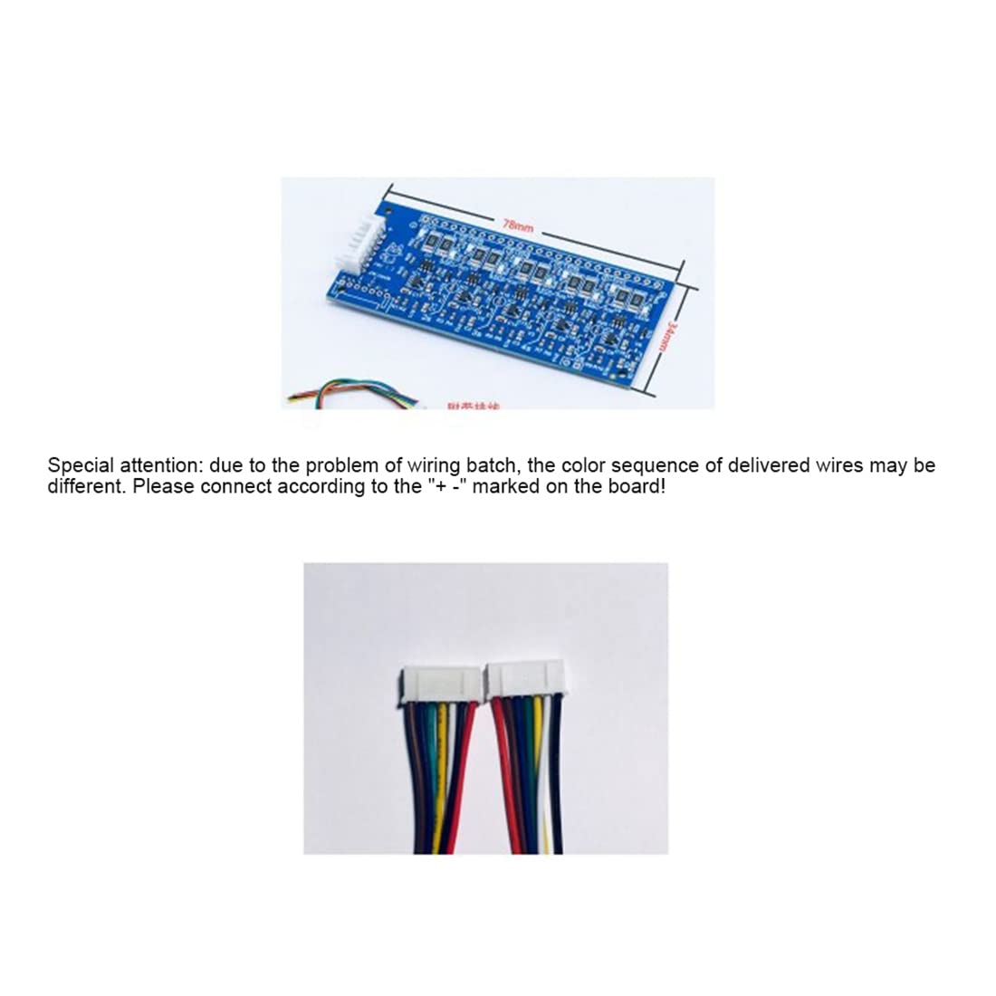 Jkjhbhged 2.7V/16V LTO 6S Balance Board Equalization Circuit Lithium Titanate Battery/Super Capacitor Protection Board, 500277979