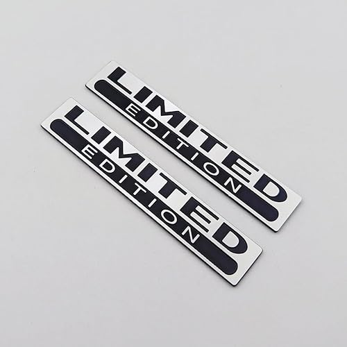 Miniatura 3 de 2 calcomanías de metal de edición limitada con logotipo, insignia 3D de alta calidad, repuesto de automóvil (gris y negro)