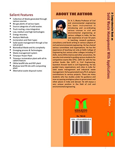 Image of A Comprehensive Book on Solid Waste Management with Application [Hardcover] Dr. H.S. Bhatia