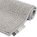 Produktbild Beautissu Badematte rutschfest 70x100 cm Chenille Badezimmerteppich Groß Flauschig Badteppich rutschfest waschbar Badvorleger Bad Teppich Badezimmer Duschvorleger Badematte Grau  BeauMare WR