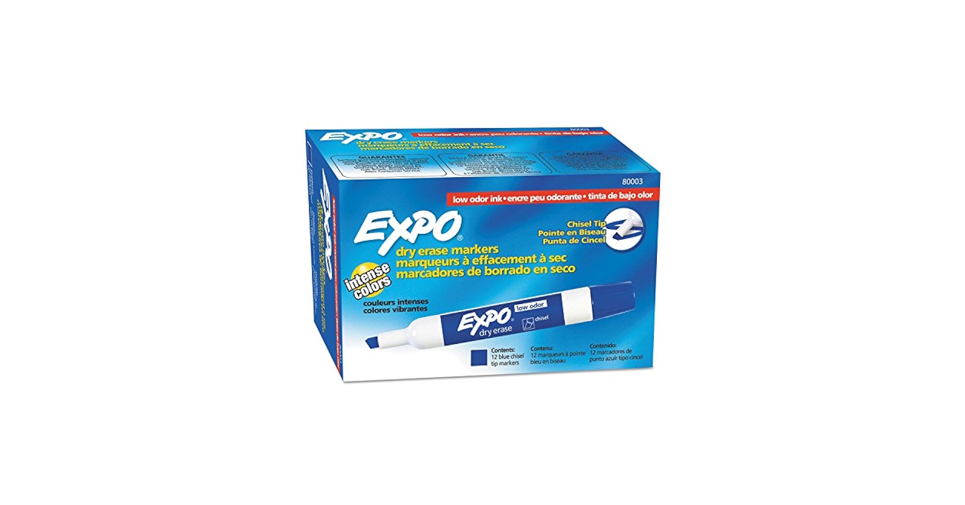 Amazon.com : Expo 80003 Low Odor Dry Erase Markers, Chisel