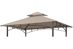 5' x 8' Canopy Top Replacement For Model L-GG001PST-F, Khaki