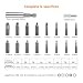 TACKLIFE 18PCS Extractor de Tornillos, Brazo Extensor para Broca Magnetizado y Adaptador...