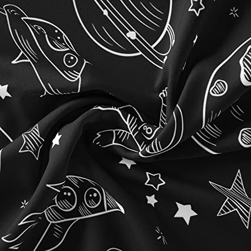 HOSIMA Universum Planet Astronaut Bettwäsche 135x200 für Kinder, Jungen Teenager Bettbezug-Set für Einzelbett, Moderne Cartoon Bedruckte Bettbezüge mit Reißverschluss und 80x80cm Kissenbezug - Image 5