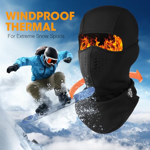 Image of WTACTFUL Winter Balaclava Ski Mask Men Warm for Cold Weather Ski Motorcycle