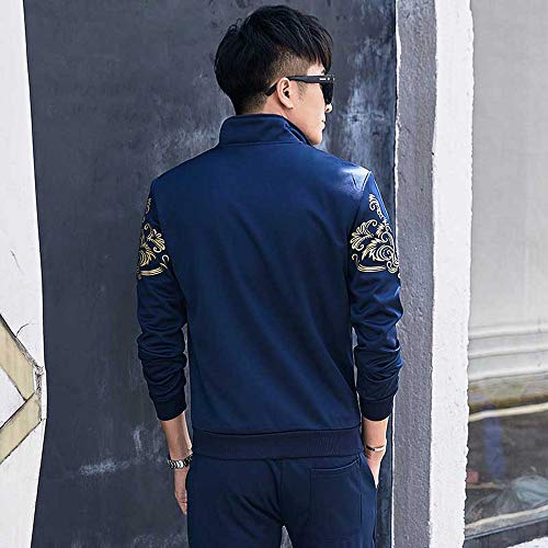 Fdrirect Casacos masculinos Roupas esportivas Calças casuais cinza Jaqueta Macia Moda Confortável Ja