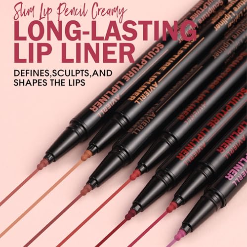 Red Lip Liner, Lip Pencil Waterproof Lipsticks for Women Long Lasting - Matte Liquid Lipstick Liner Lip Plumping Lipstick for Sculpting & Filling, Ideally Defined Lips with Smooth Texture - Image 8