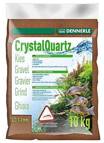 Dennerle Aquarienkies Rehbraun 10 kg - Bodengrund für Aquarien - Körnung 1-2 mm