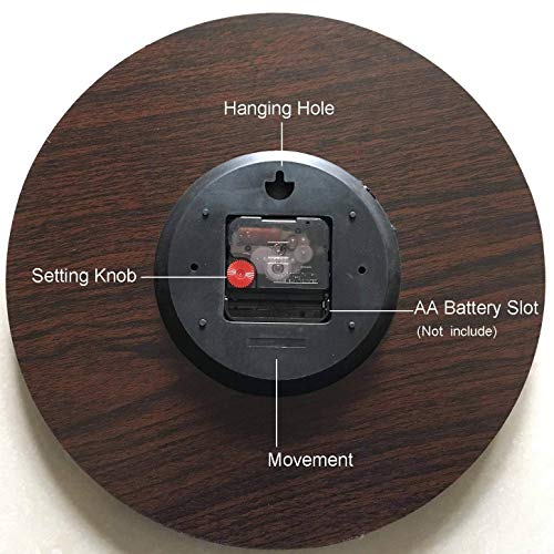 The Eastern Blue Crab Wall Clocks Large Decorative Silent Non-Ticking Wood Clock For Women 16 Inches #TOP4