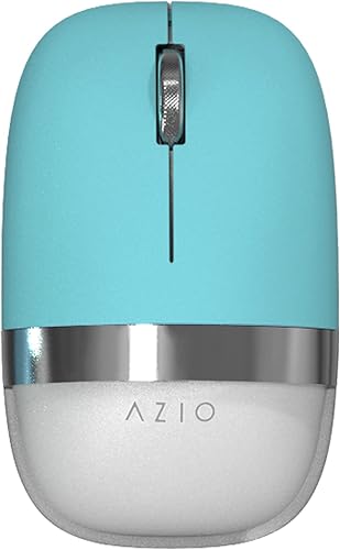 Azio IZO - Mouse óptico inalámbrico - Bluetooth 3.0 y 5.02.4G RF-USB, diseño ambidiestro, sensor PixArt PAW3212, 100016002400 DPI, recargable, menta