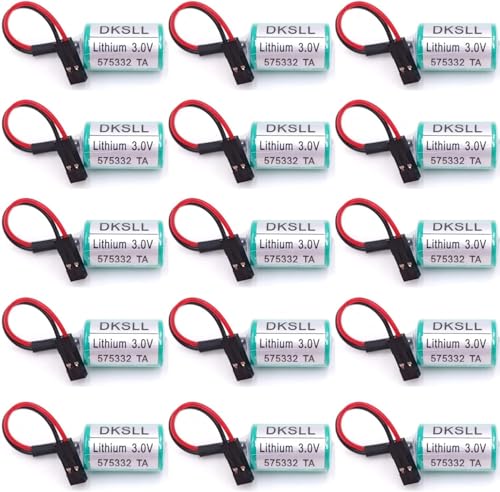 BUCADU [15 Packs 575332 TA PLC Battery 3V 950mAh Lithium Battery for Siemens 6FC5247-0AA18-0AA0, 810D 840D PLC