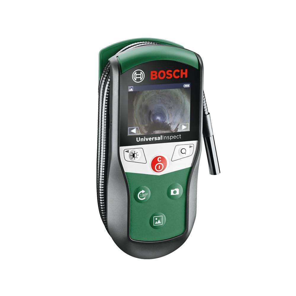 Bosch Green Inspection Camera Universalinspect (Ø8mm Endoscope Camera For Color Images With Flexible 0.95M Length And Integrated Memory Function)