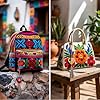 HunnmingRe 12 Pcs Mexican Keychain Fiesta Party Return Favors Colorful Artisan Boho Bag Charm Pom Pom with Tassel Key Chain for Cinco De Mayo Birthday Party Supplies Purse Backpack Decor Summer Gifts #4