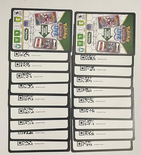 20x Official Scarlet & Violet Online Code Cards + 3 Bonus Codes!