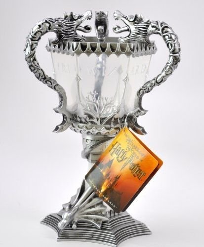 Official Harry Potter Light-up Triwizard Tri Wizard Dragon Tournament Collectable Silver Cup Goblet Batteries Included