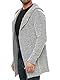 Redbridge Moderner Unisex Strickmantel mit Kapuze Lässiger offener Cardigan für Alltag und Freizeit Beige XL