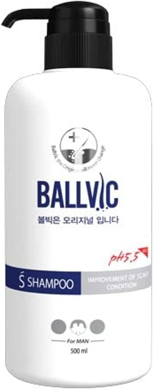 BallvicMen's Hair Loss Care S Shampoo (500g, Made in Korea)