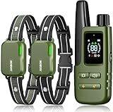 Jugbow Shock Collar for 2 Dogs (10-120lbs) - 4200FT Dog Training Collar with Remote, IPX8 Waterproof Electric Collar with 4 Training Modes, Rechargeable E-Collar for Large Medium Small Breeds