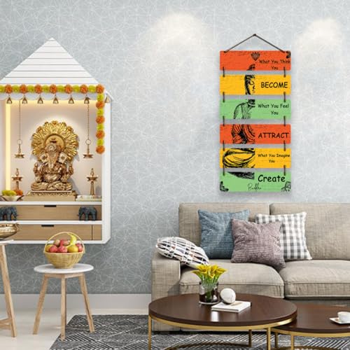 Image of CAPIO ART Welcome Wooden Quote Wall Hanging Decoration Items for Home Decor | Mdf Art for Living Room & Bedroom | Decorative Item for Office & House | Gifts Modern Wood Hanger - What You Think