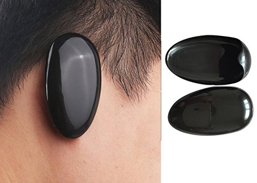 10Pairs Black Plastic Professionale Ear Cover Shield Protector Hairdressing Dye Coloring B Bathing