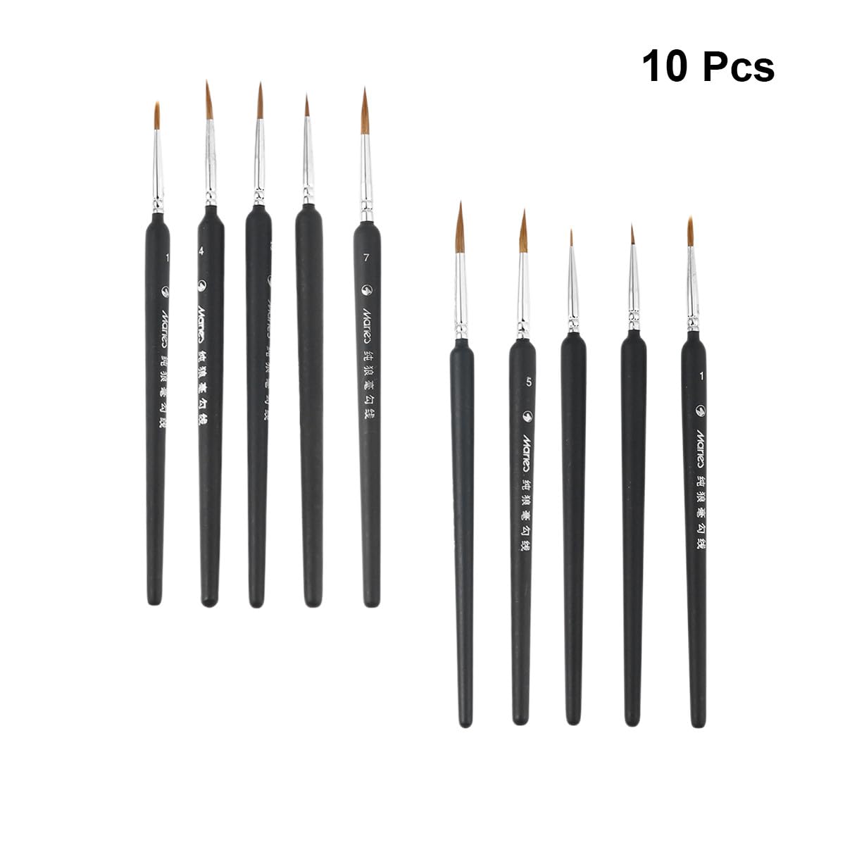 Operitacx 30piezas Pinceles De Dibujo para Pintura y Acuarela para Artistas y Principiantes Set De Pinceles De Punta Fina para Detalles Artísticos