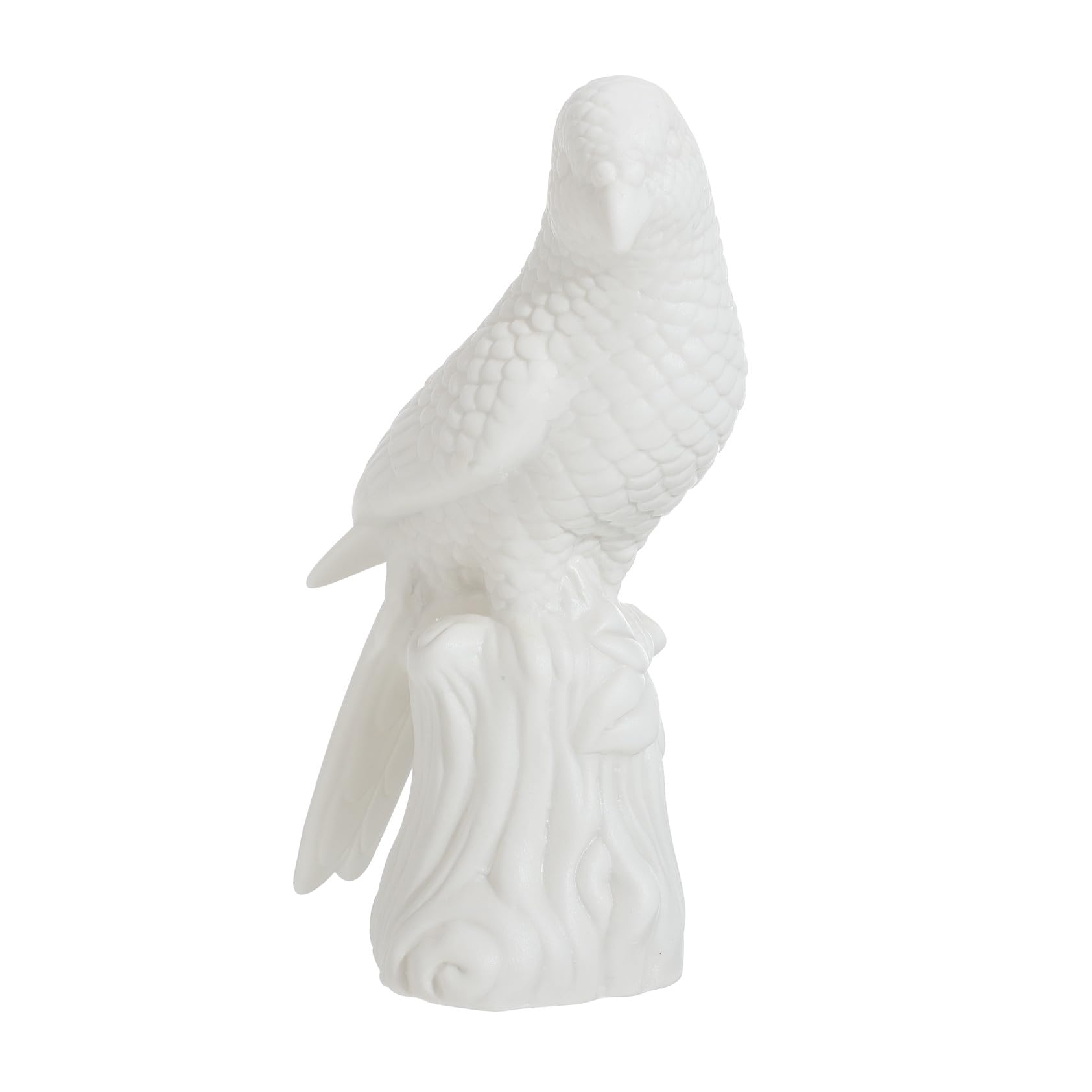 Perroquet en porcelaine blanche ornement de bureau de haute qualité