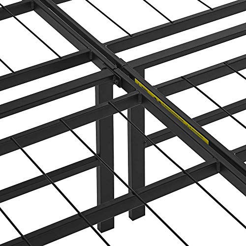 Amazon Basics AMZ-14BIBF-Q Foldable Metal Platform Bed Frame, Tool-Free Setup, Queen Size, 14 Inch High, Steel Support, Black thumb #5