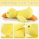 Auzlya Anti Stress Ente Hund,Quack-Quack Duck Hundespielzeug,Interaktives Hundespielzeug Ente,Quietschspielzeug Hund Kuscheltier,Gelbes Quietschspielzeug für Hunde,für Kleine,Mittlere,Große Hunde