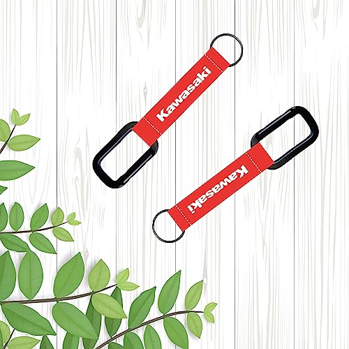 ISEE 360® Lanyard Keychain Compatible For Kawasaki Bikes Car Riders Hook and Ring Keychains (L x