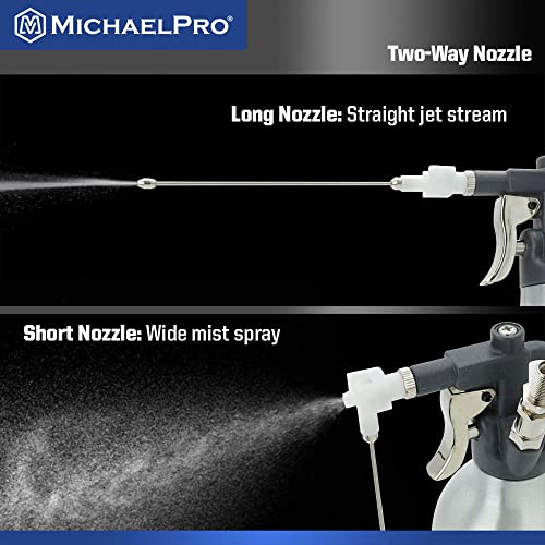 Image of MichaelPro MP019001 21oz Heavy Duty Aluminum Fluid Spray Can | Max 140psi Working Pressure | High Pressure Refillable Air Sprayer