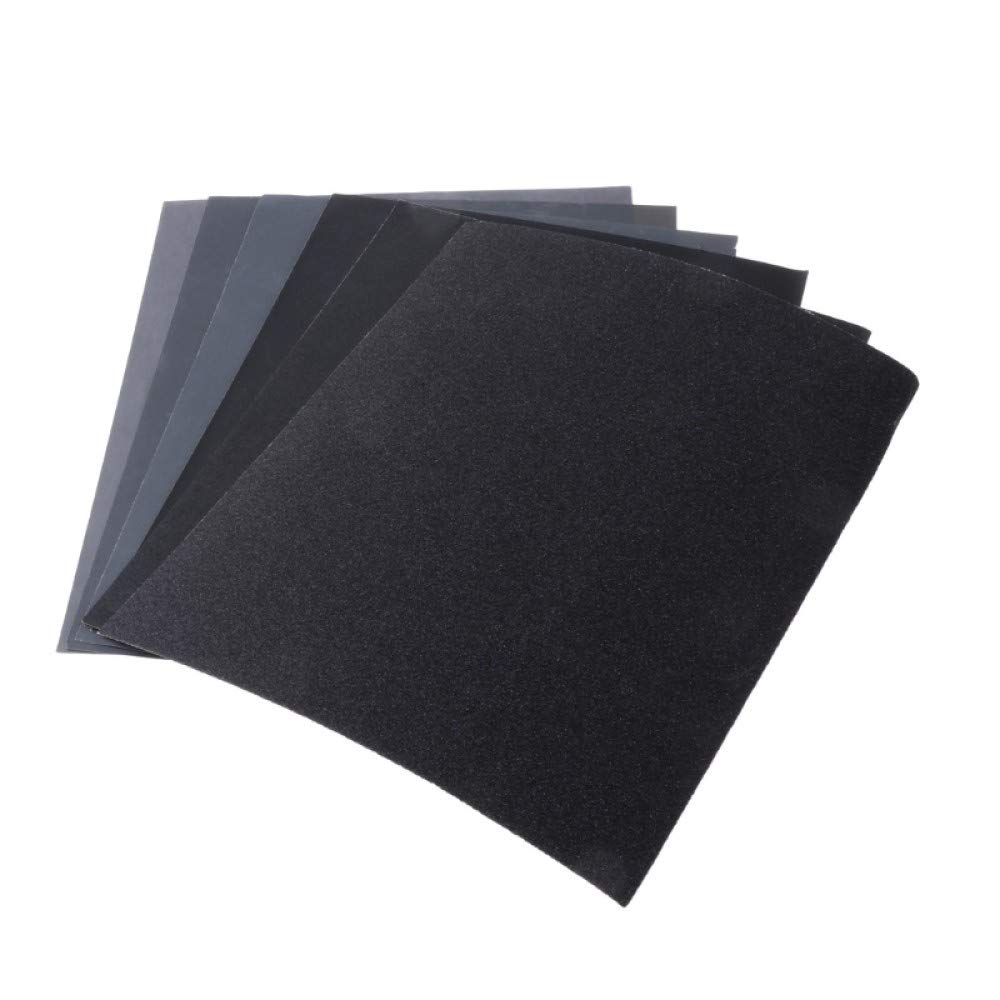 SHENGANG 30Pcs 40-10000Grit Carta abrasiva impermeabile Wet Dry Lucidatura Carta vetrata Granularità Metallo Legno Utensili abrasivi,600