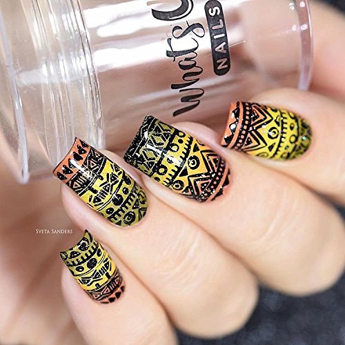 Whats Up Nails - Jumbo Clear Stamper & Scraper For Stamped Nail Art Design #TOP4