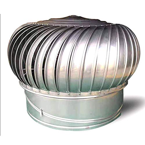 DZDZXQG Turbine Ventilator,Roof Ventilator 304 Stainless Steel Exhaust Cap Flue Waterproof Vent (Size : 800mm)