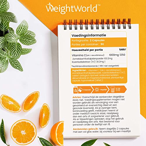 Liposomale Vitamine C capsules - 1000mg - 180 vegan capsules voor 3 maanden - Voor het immuunsysteem en energie… - Image 7