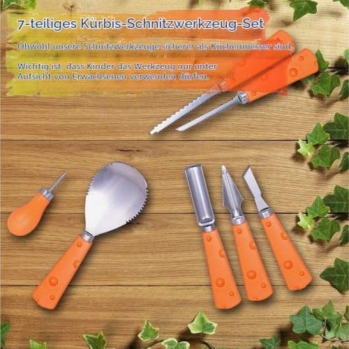 Taspire Halloween Kürbis Schnitzset, Halloween Kürbis Carving Kit – Ansicht 7