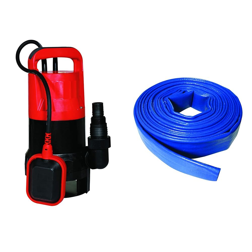 Pompe d'évacuation vide cave Spid'O ECOP 115 avec son tuyau de refoulement PVC de 10m