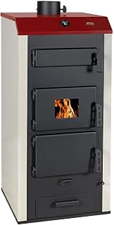 Prity NS32 Holzkessel 36 kW | Zentralheizungsofen mit Wassermantel | NS-Serie | Ø150 mm Rauchabzug | CE-zertifiziert | Holz-Wasserboiler
