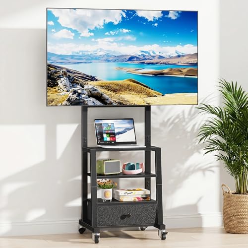 OYRREU Soporte TV con Ruedas para Televisores
