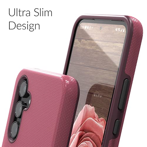 Crave for Samsung Galaxy A54 Case, Shockproof Protection Dual Layer Case for Galaxy A54 (6.4 inch) - Berry by Crave - Image 6
