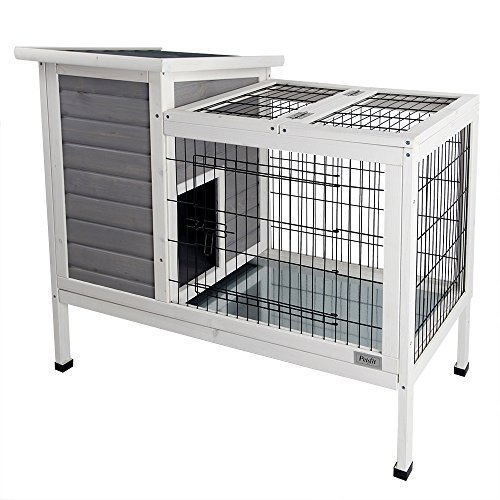 Petsfit Rabbit Hutch Grey
