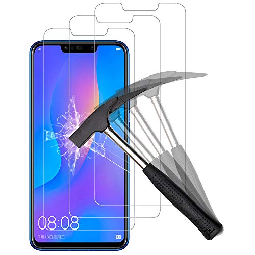 ANEWSIR 3 Pack Pantalla Protectora para Huawei P Smart Plus, Cristal Vidrio Templado Premium [2.5D] [9H Dureza][Alta Definicion][Garantía de por Vida]