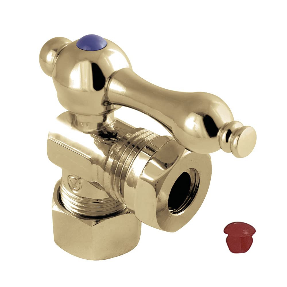 Vanne d'arrêt 1/2 x 7/16 Kingston CC54302 en laiton compression angle stop