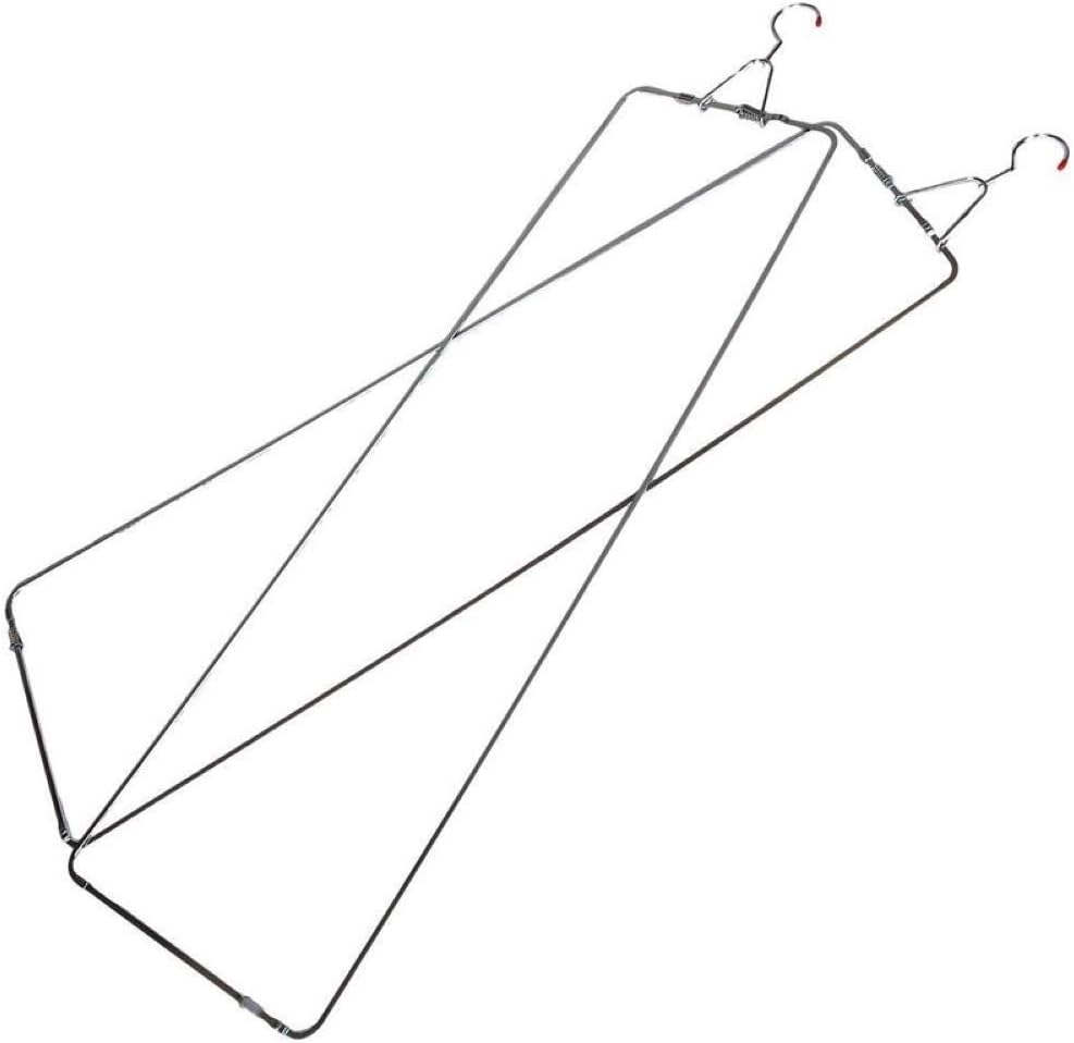 Lehman's Pants Hangers, Hang to Dry Stretchers for Perfect Creased Wrinkle-Free Slacks Without Ironing, 2 Pairs