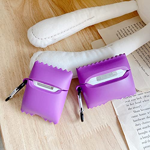 Varwaneo Case For Airpods 1&2, Soft Pvc 3D Cute Funny Fun Cartoon?Food Drink Design Kawaii Airpods Cover?Case With Keychain, Cool Cute Unique Cartoon For Kids Teens Boys Girls (Taki Chips) #TOP4