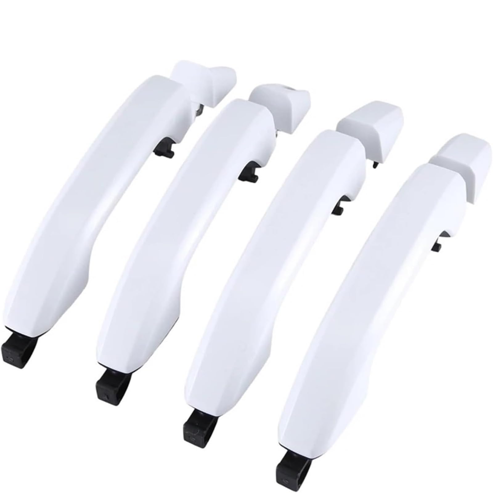 Glymzoi White Car Exterior Door Handles Car Exterior Door Handle For Chevrolet Silverado 1500 2500 3500 2014-2018 Outside Handles(White)