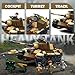 Sluban WW2 Tiger II Army Tank, Building Kit Set, Military Model Toys, with 4 Soldier Figures, Gifts for 6-12 Years Kids Old Army Toys, Compatible with Lego Tank, 930 PCS